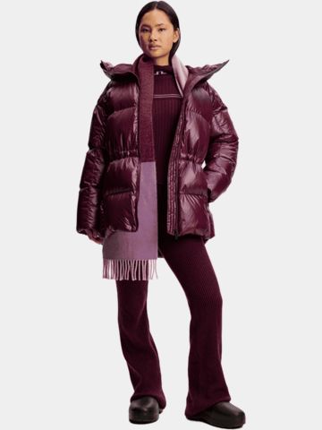 J.Lindeberg Tranquil Daunen Jacke bordeaux