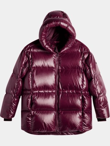 J.Lindeberg Tranquil Daunen Jacke bordeaux