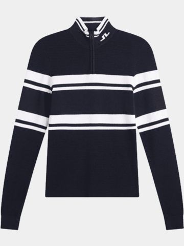 J.Lindeberg Ariadne Zip Troyer Strick navy