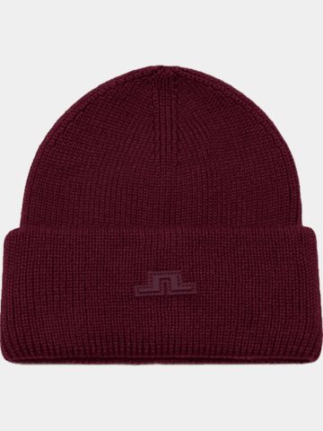 J.Lindeberg Vale Beanie Muetze bordeaux
