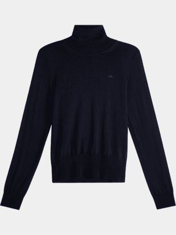 J.Lindeberg Anja Rollkragen Strick navy