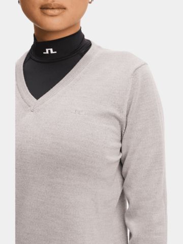J.Lindeberg Amaya Pullover Strick grau melange