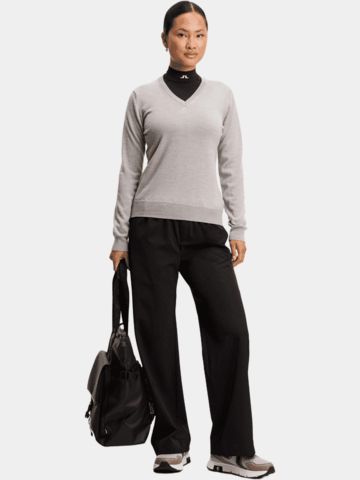 J.Lindeberg Amaya Pullover Strick grau melange