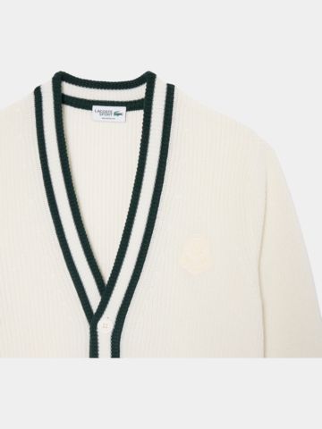 Lacoste CARDIGANS HOMME Jacke Strick ecru