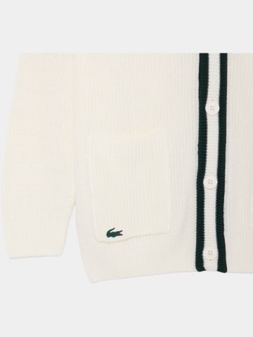 Lacoste CARDIGANS HOMME Jacke Strick ecru