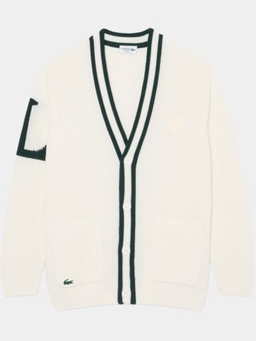 Lacoste CARDIGANS HOMME Jacke Strick ecru