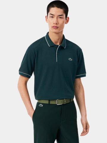 Lacoste MAILLE Polo s krátkým rukávem zelená