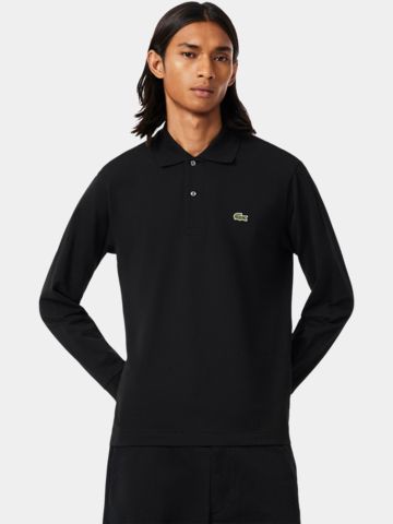 Lacoste MAILLE Halbarm Polo schwarz