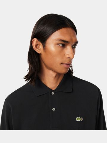 Lacoste MAILLE Halbarm Polo schwarz