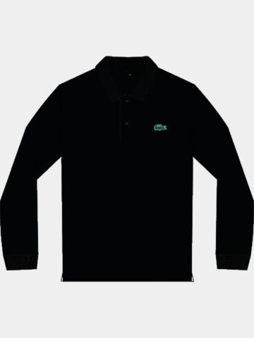 Lacoste MAILLE Halbarm Polo schwarz