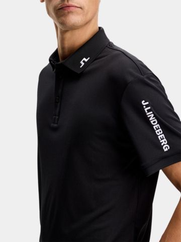 J.Lindeberg Polo s krátkými rukávy Tour Tech černá