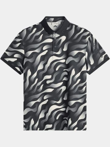 J.Lindeberg Polo s krátkým rukávem Tour Tech Print černá