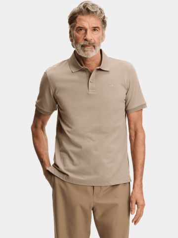J.Lindeberg Verse polo s krátkým rukávem, barva camel