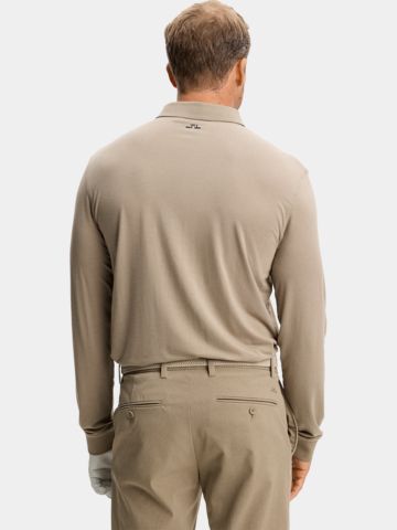 J.Lindeberg Florian LS Langarm Polo camel