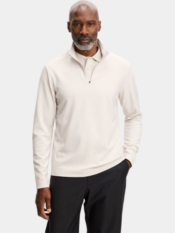 J.Lindeberg Leon Quarter Stretch Midlayer, Beige