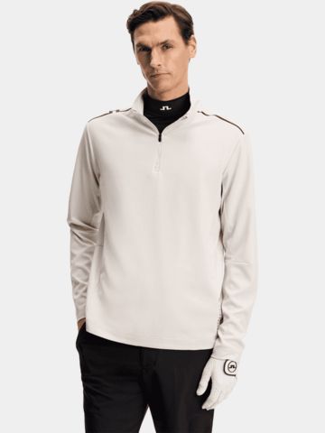 J.Lindeberg Leon Quarter Stretch Midlayer beige
