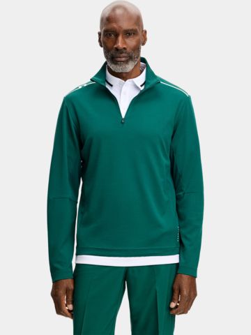 J.Lindeberg Leon Quarter Stretch Midlayer zelená