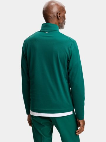 J.Lindeberg Leon Quarter Stretch Midlayer zelená