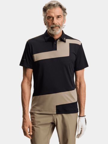 J.Lindeberg Sidd polo s krátkým rukávem, barva camel