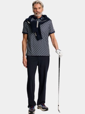J.Lindeberg Polo s krátkým rukávem Tour Tech Print námořnická modrá