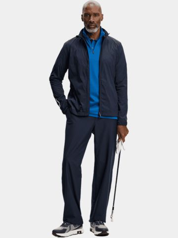 J.Lindeberg Leon Quarter Stretch Midlayer blau