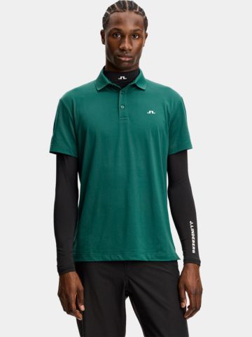 J.Lindeberg Bridge Halbarm Polo grün