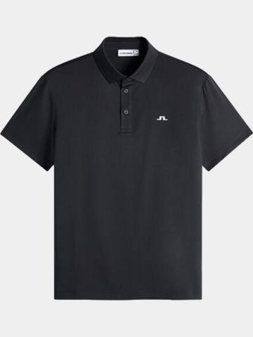 J.Lindeberg Bridge Halbarm Polo schwarz