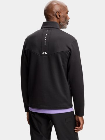 J.Lindeberg Maclean Quarter Stretch Midlayer schwarz