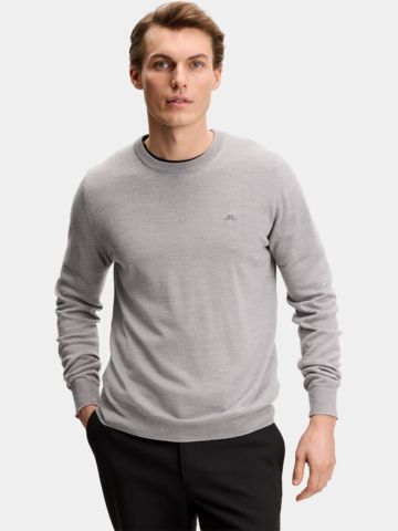 J.Lindeberg Keane Pullover Strick hellgrau