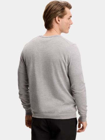 J.Lindeberg Keane Pullover Strick hellgrau
