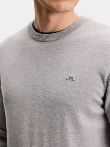 J.Lindeberg Keane Pullover Strick hellgrau