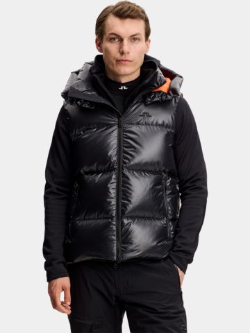 J.Lindeberg Creek Daunen Weste schwarz