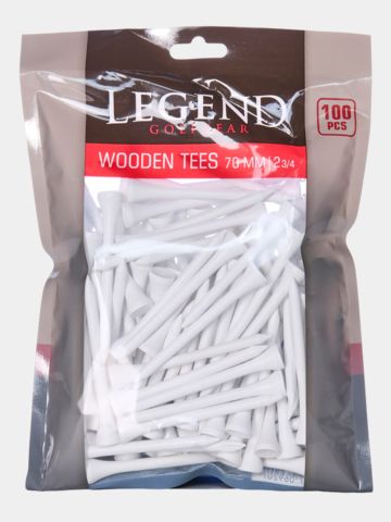 Wooden Tees 70mm weiß