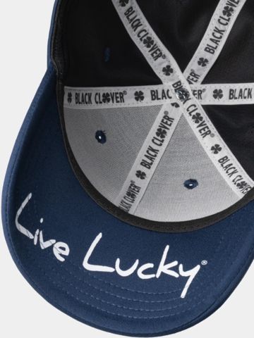 Black Clover Premium Clover Fitted Performance Cap navy