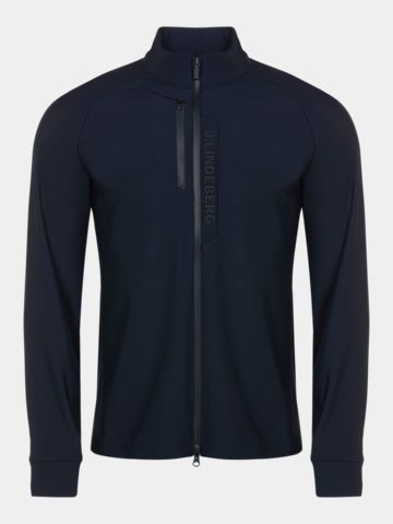 J.Lindeberg Tayler Zip Mid Layer Stretch Jacke schwarz