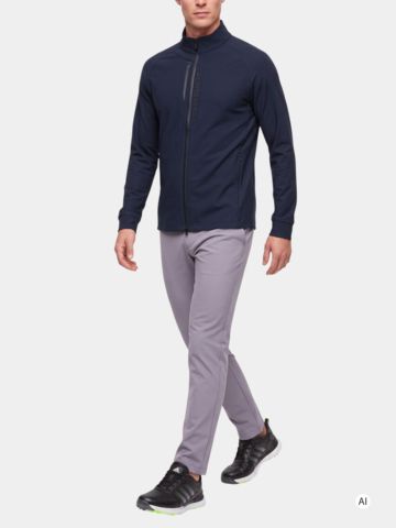J.Lindeberg Tayler Zip Mid Layer Stretch Jacke schwarz