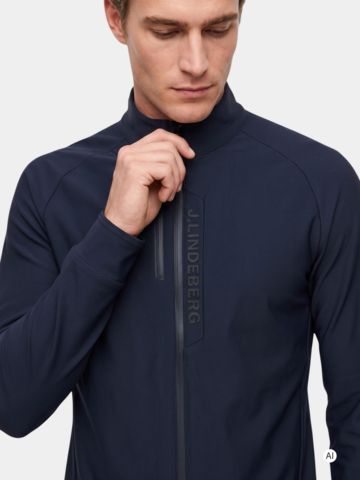 J.Lindeberg Tayler Zip Mid Layer Stretch Jacke schwarz