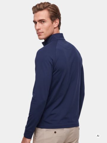 J.Lindeberg Tayler Zip Mid Layer Stretch Jacke navy