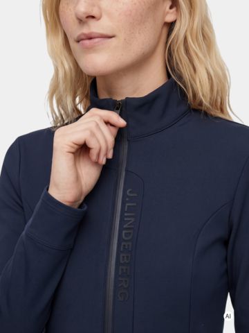 J.Lindeberg Taylor Zip Mid Layer Stretch Jacke schwarz