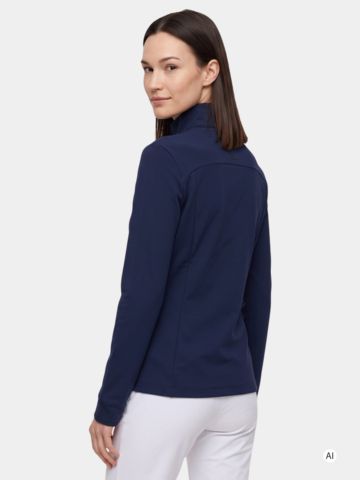 J.Lindeberg Taylor Zip Mid Layer Stretch Jacke navy