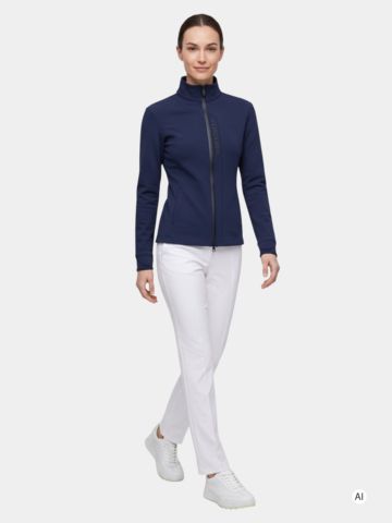J.Lindeberg Taylor Zip Mid Layer Stretch Jacke navy