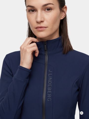 J.Lindeberg Taylor Zip Mid Layer Stretch Jacke navy