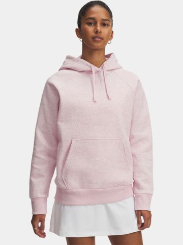 Mikina s kapucí Under Armour Rival Fleece – Prime pink