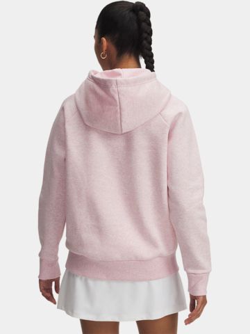Mikina s kapucí Under Armour Rival Fleece – Prime pink