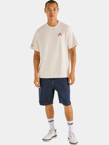 Malbon BERMUDA BENCHMARK TEE T-Shirt ecru