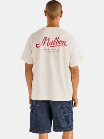 Malbon BERMUDA BENCHMARK TEE T-Shirt ecru