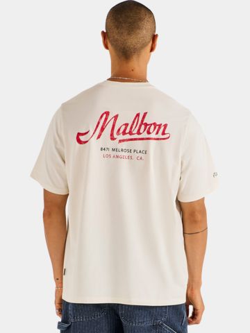 Malbon BERMUDA BENCHMARK TEE T-Shirt ecru