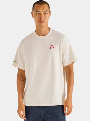 Malbon BERMUDA BENCHMARK TEE T-Shirt ecru