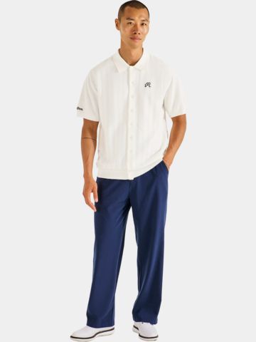 Malbon CROSSCUT POLO Strick Polo ecru