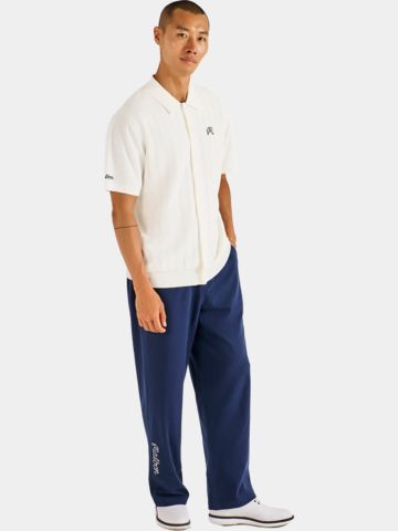Malbon CROSSCUT POLO Strick Polo ecru
